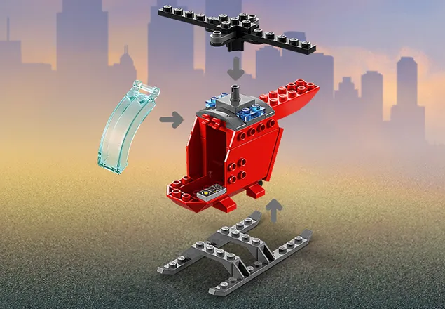Elicopter de pompieri Lego City